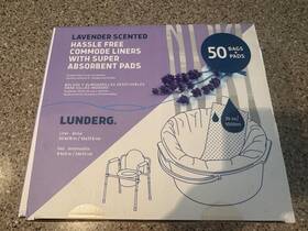 Lundberg 781584590810 New Lavender Scented Hassle Free Commode Liners And Super Absorbent Pads