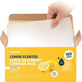 Lunderg 860008125996 Lemon Scented Super Absorbent Commode Pads - Value Pack 100 Count For Bedsi Lunderg 860008125996 Lemon Scented Super Absorbent Commode Pads - Value Pack 100 Count For Bedsi