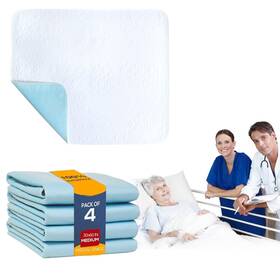 Lyncmed 810139473121 Washable Bed Pads Waterproof For Incontinence Heavy Absorbent Reusable 3