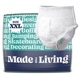 Made For Living 861078359130 Size Xxl 62 Inch Incontinence Underwear Women And Men Ultimate Absorbenc