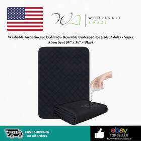 Ey1587929 Magik & Kover Washable Incontinence Bed Pad - Reusable Underpad For Kids Adults Elderly- Black