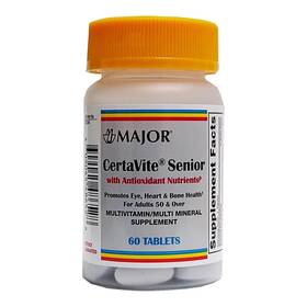 Major 309045486528 Certavite Senior Multivitamin Supplement 60 Tablets