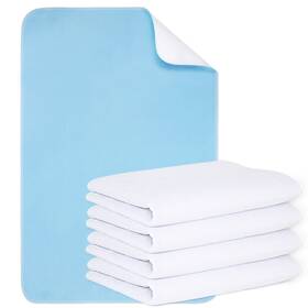 Mancosi 331816680058 Reusable Incontinence Bed Pads 4 Packs Washable Pad Heavy Absorbency