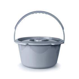 146-11106 Mckesson Commode Replacement Bucket With Handle And Lid 7.5 Qt 1 Count
