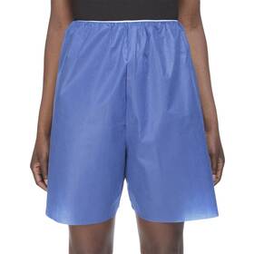 16-1101 Mckesson Patient Exam Shorts Disposable - Non-woven Medium 100 Ct Blue