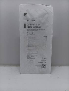16-232 Mckesson Catheter Tray Intermittent