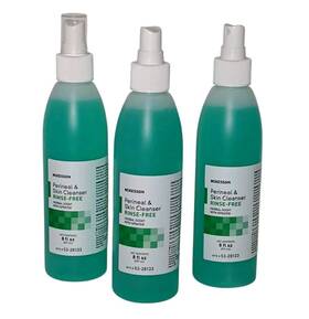53-28133 Mckesson 3 Perineal Wash Rinse-free Herbal Scent Liquid Skin Cleanser Bottle 8oz