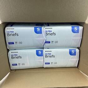 Mckesson 612479190191 Ultra Heavy Absorbency Adult Disposable Brief Diapers 4 Packs 96 Total