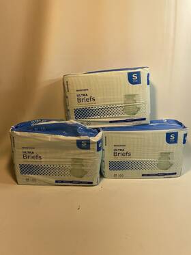Mckesson 612479190207 Ultra Heavy Absorbency Adult Disposable Brief Diapers S Tab Closure 72
