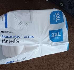 Mckesson 612479190290 Bariatric Ultra Briefs Diapers Underwear With Tabs 3xl Heavy Pack Of 8