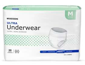 Mckesson 612479190511 Adult Disposable Pull On Up Underwear Diapers M Heavy Absorbency 20 Ct