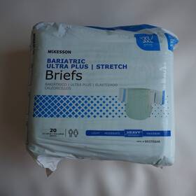 Mckesson 612479197596 Incontinence Brief Stretch Brstrbar Ultra Plus 20 Ct Xxl/3xl