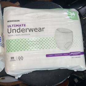 Mckesson 612479241053 Unisex Adult Maximum Absorbent Underwear Count Of 20 Medium New