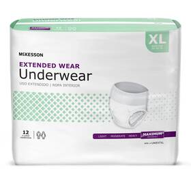 Mckesson 612479241169 Adult Disposable Cloth Underwear Maximum Absorbency - Size Xl 48 Count