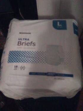 Br33892 Mckesson Adult Incontinence Brief L Heavy Absorbency Maximum 18 Ct