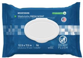 Eb-1246810-192 Mckesson Personal Cleansing Wipes Disposable Washcloths Adult Care 192 Count