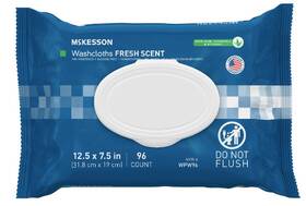 Eb-1246810-576 Mckesson Personal Cleansing Wipes 576 Count Disposable Washcloths Bulk Pack