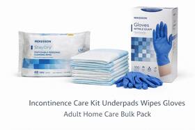 Eb-bundle-senior-01 Mckesson Incontinence Care Kit Underpads Wipes Gloves Adult Home Supplies