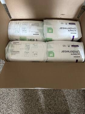 Uw33851 Mckesson Adult Disposable Cloth Like Underwear Diapers M Heavy Absorbency 20 Ct