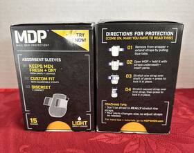 Mdp 860003909928 X2 15 Ct Male Drip Protection Absorbent Sleeves For Urinary Free Ship