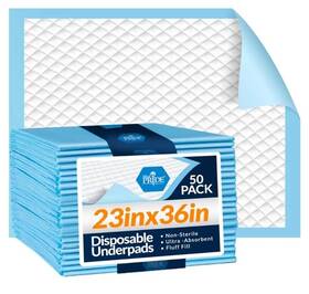 Med Pride 313109997905 50 Disposable Underpads For Beds Or Animals 23ftft X 36ftft Incontinence Pads