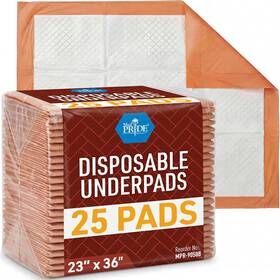Med Pride 445009923951 Disposable Underpads 23x36 In Super Absorbent Adult Bed Pads For Incontinence