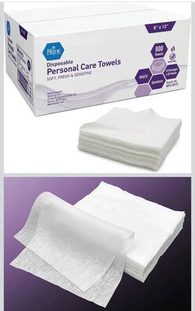 Mpr-90173 Med Pride Disposable Dry Wipes Soft And Absorbent Personal Towels For Adults 800ct