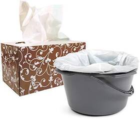 Bd3334 Medaccs Bedside Commode Liners With Absorbent Pad Disposable 20 Pack - For Elderly