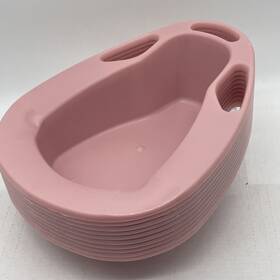 Medegen 680034178656 Stackable Bedpan 1.5 Quart 1400 Ml Reusable Rose Color 10 Pieces