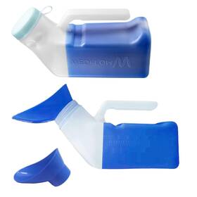 Medflow 860010909225 Urinals For Men And Women Unisex 1000ml Male Urinal Bottle With Spill Proof G