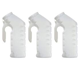 Mssipb-10003 Medical Sales Supply Male Urinal Splash Proof Lid - 32oz/1000ml Pack Of 3 Portable Pee Bottles