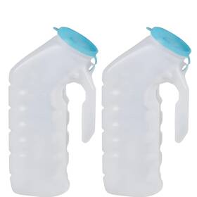 Mssipb-1000g2 Medical Sales Supply Male Urinal Glow In The Dark Lid - 32oz/1000ml Pack Of 2 Portable Pee Bot