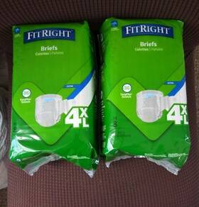 Medline 021017078375 2 Bariatric Briefs Underwear Ultra 65 Inch -94 4xl 8ct Overnight New