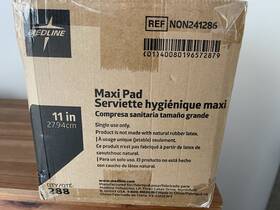 Ref241286 Medline 241286 Maxi Sanitary Pads 11 Inch Sealed New Case Of 288