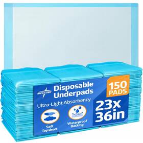 281229 Medline Disposable Chucks Pads 23 X 36 Inches Pack Of 150 Count