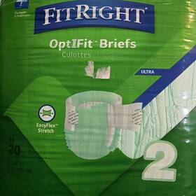 Medline 788577330316 Fitright Optifit 20 Briefs Size 2 Fits L Xl Xxl Ultra Adult Diapers