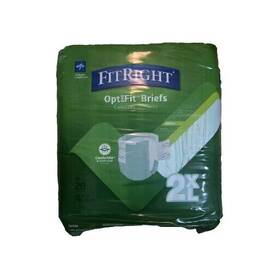 Medline 884389160108 Fitright Optifit Briefs 2xl Adult Underwear 60-70 Inch 20-pack #36-45