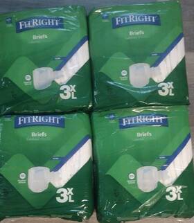 Medline 888277675387 4 12 Pack Fitright Briefs Ultra Easyflex Stretch Size 3xl 48 Total