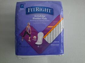 Medline 888277677947 3 Pkgs 16 Qty Each Fitright Activedge Bladder Pads Moderate 4 Inch X 11