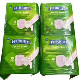 Medline 888277682132 Fitright Optifit Ultra Incontinence Briefs 80 Ct