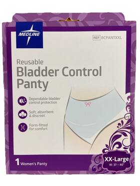Medline 888277726201 5 Packs Womens Reusable Bladder Control Panty Size Xx-large New