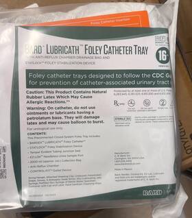 899916 Medline Fully Catheter Tray 16f. Exp 2027