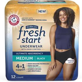 Ahb005z Medline Fitright Fresh Start Incontinence And Postpartum Underwear For Women Medium Bl