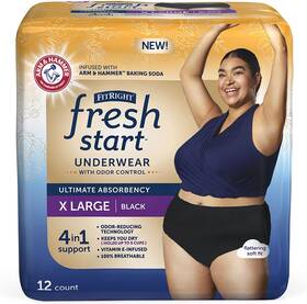 Ahb600z Medline Fitright Fresh Start Incontinence And Postpartum Underwear For Women Xl