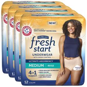 Ahn005 Medline 48 Ct Fitright Fresh Start Incontinence And Postpartum Underwear Medium For