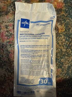 Dynd12303 Medline Male External Condom Catheter 5 Per Order