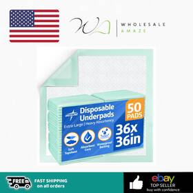 E5srb9crb Medline Super Absorbent Underpad 36 Inch X 50 Count Extra Large Disposable