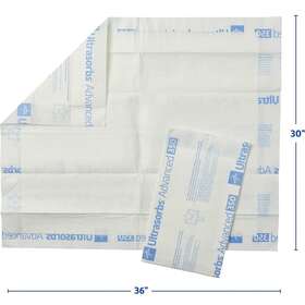 Extsb3036a350 Medline 30x36 Extrasorbs 350lbs Disposable Underpad Super Absorbent Dry Pad 5 Ct