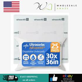 Ey9397953 Medline Ultrasorbs Drypad 30 Inch X 36 25 Count Absorbent Disposable Bed Pads