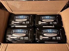 Fit23msm Medline 4 Packs Of Fitright For Men Underwear - Heavy Absorption Small/medium